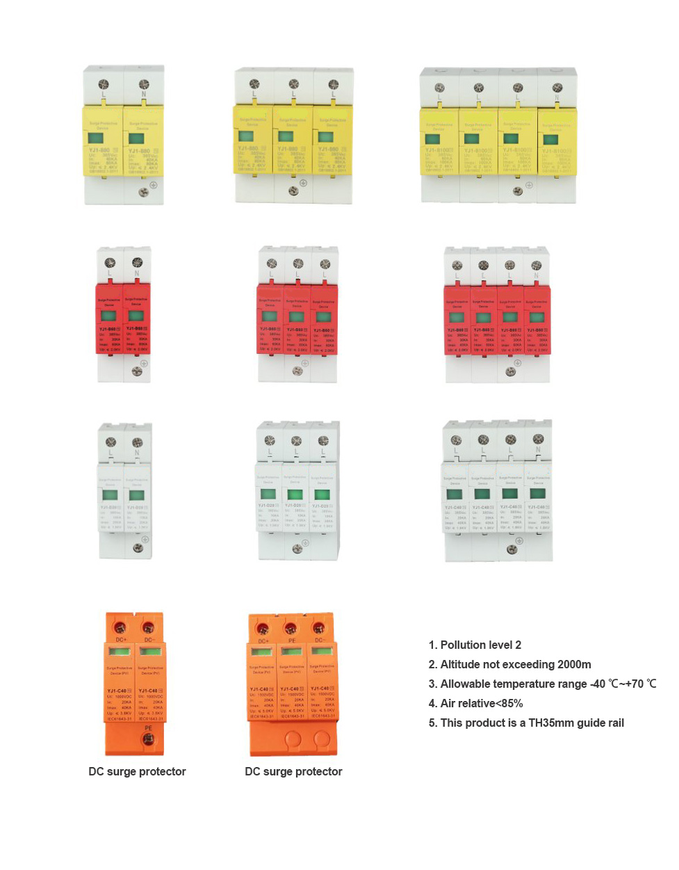surge protector listing